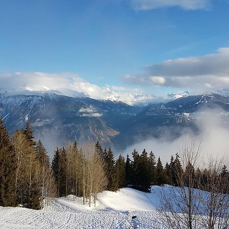 Appartement Clairiere Des Barzettes Avec Vue Magnifique Crans-Montana Exterior foto